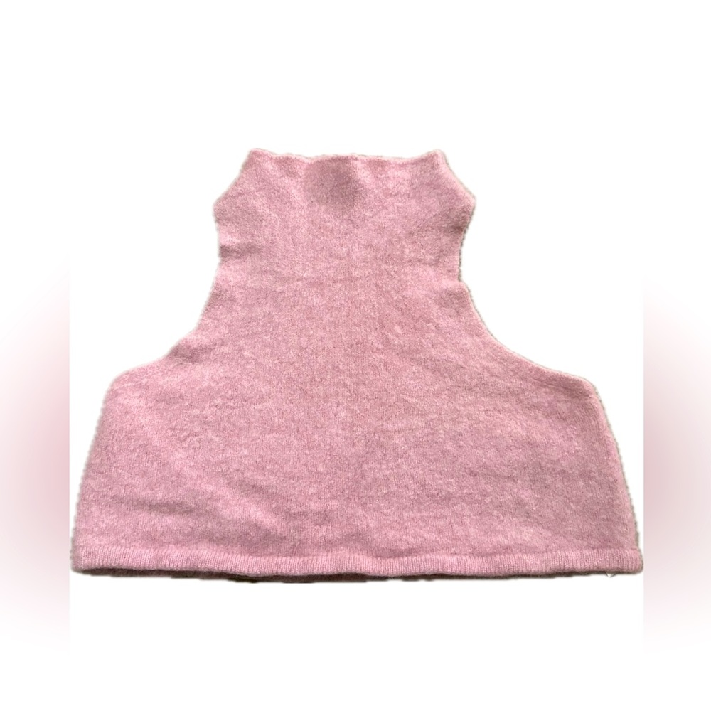 Free People Light Pink Cashmere Crop Top